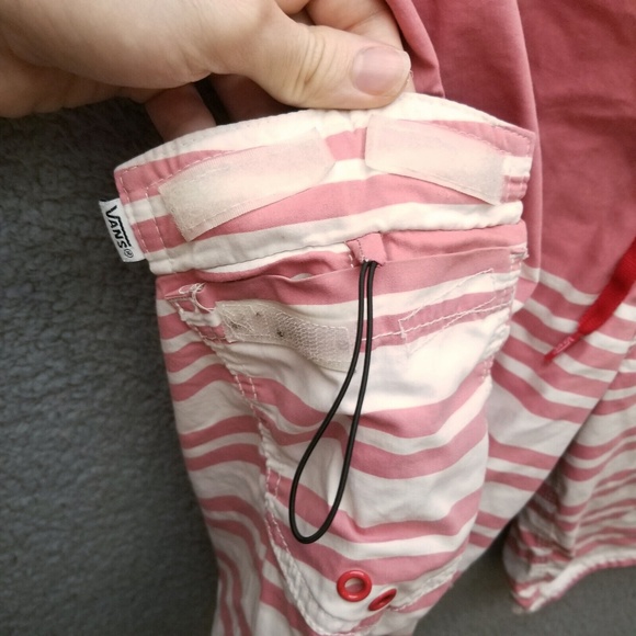 Vans 34 Off The Wall Striped White Board Shorts Swimwear 34.5" 8.25" 12.25" - Picture 2 of 9